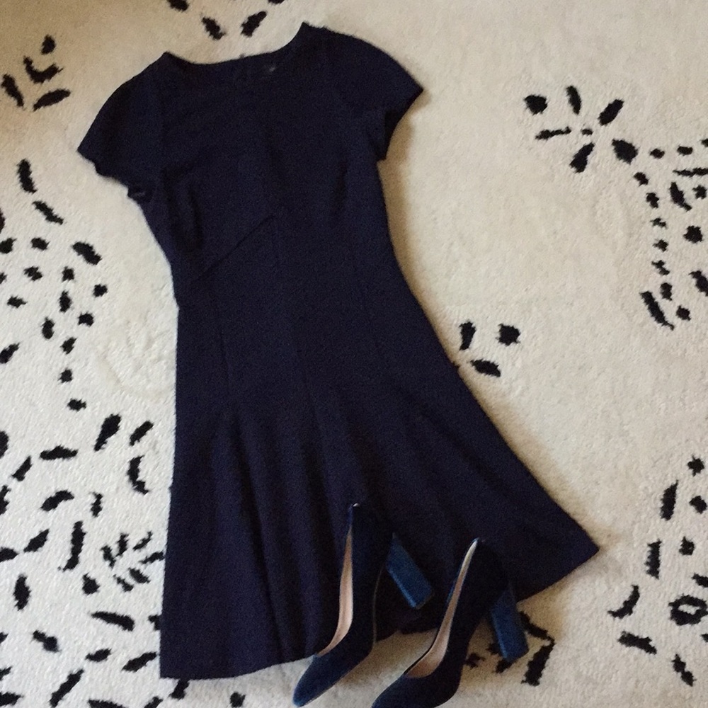 Banana Republic | Quilted Navy Dress